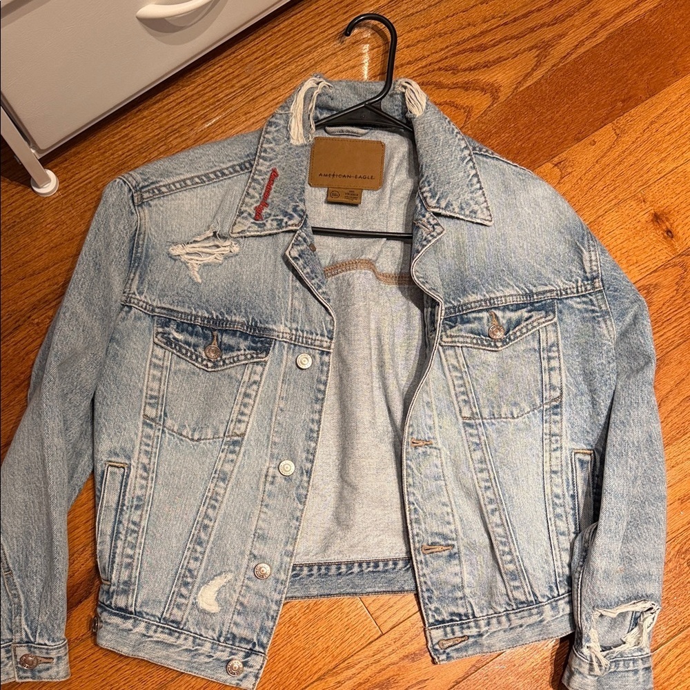 American eagle Light Blue Denim Jacket - Picture 2 of 3